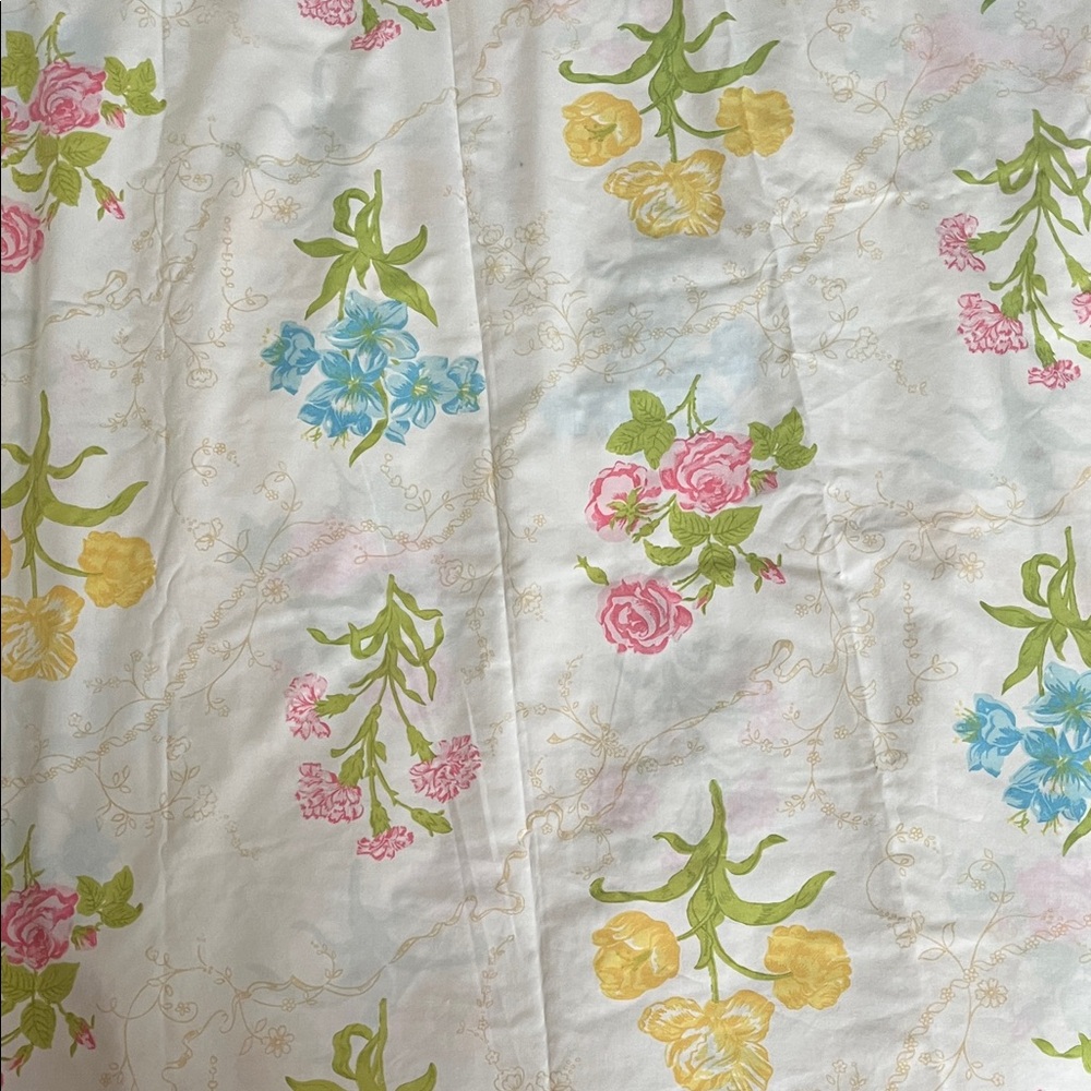Vintage Floral Contry Cottage Wamsutta Supercale Plus sheet set twin - Picture 15 of 16
